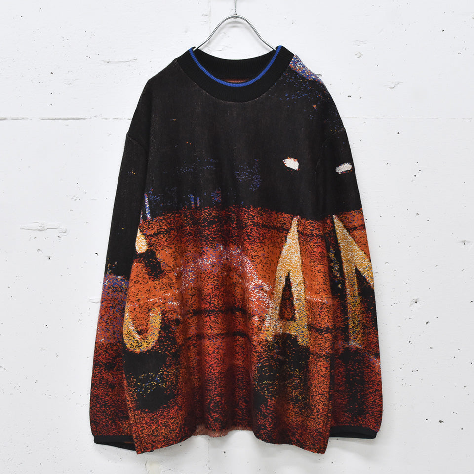 STOF / Double Exposure Knit Sweater - VOLCAN