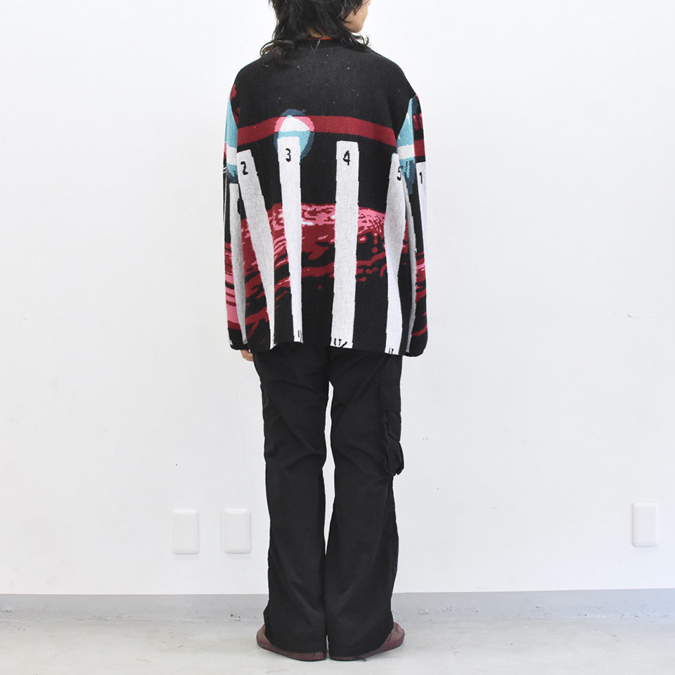 STOF / Double Exposure Knit Sweater - SPACE