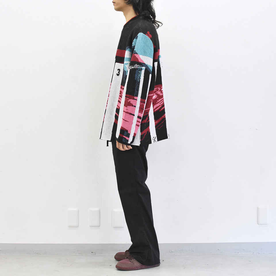 STOF / Double Exposure Knit Sweater - SPACE