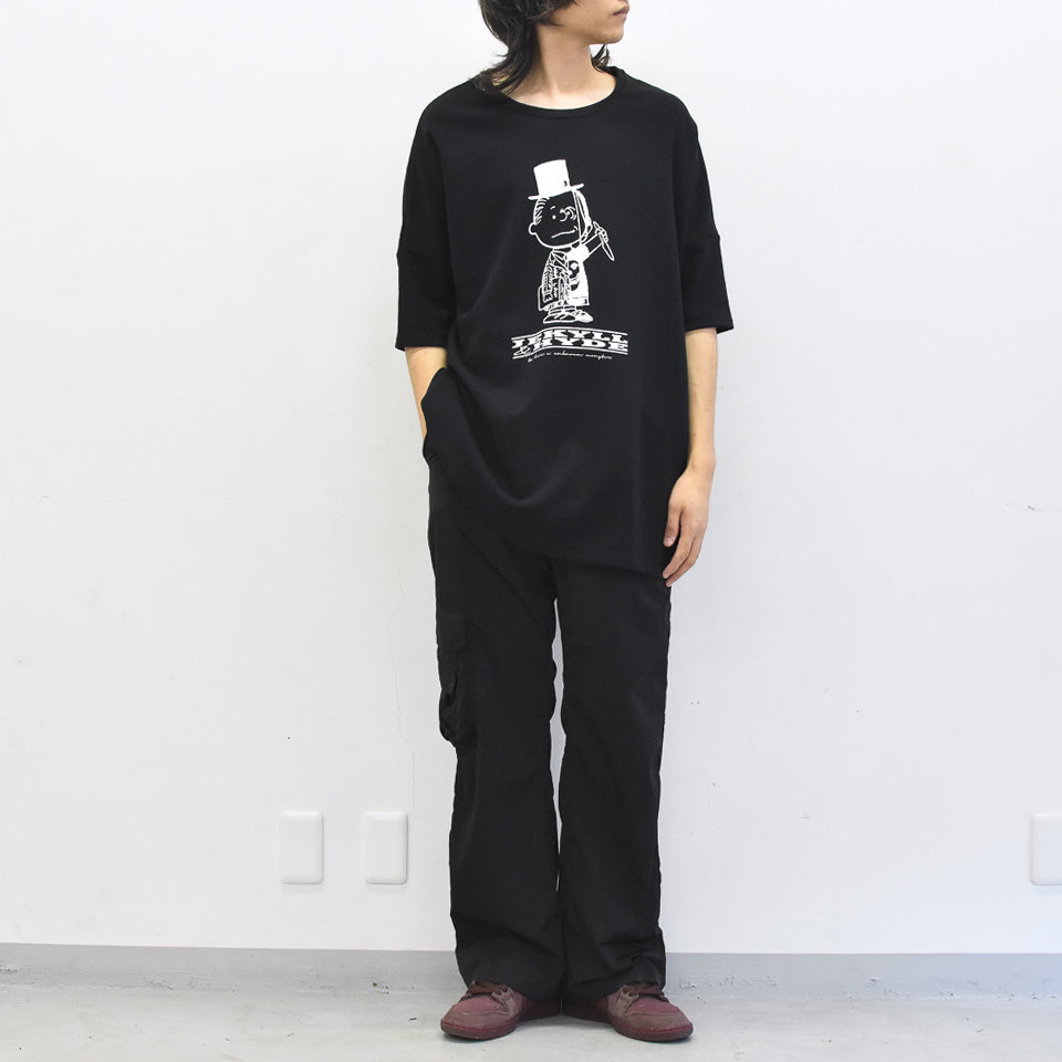STOF / Oversized Relax Tee/J&H - BLACK