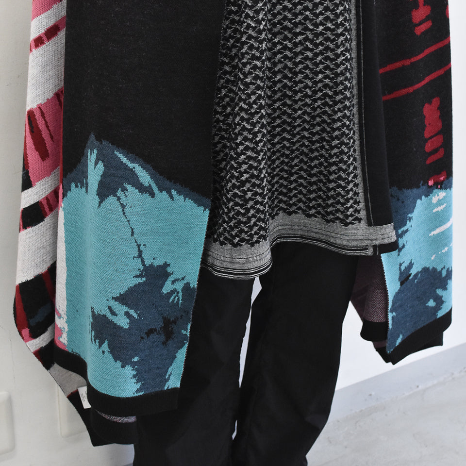 STOF / Double Exposure Knit Stole - SPACE