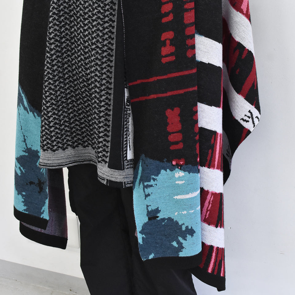 STOF / Double Exposure Knit Stole - SPACE