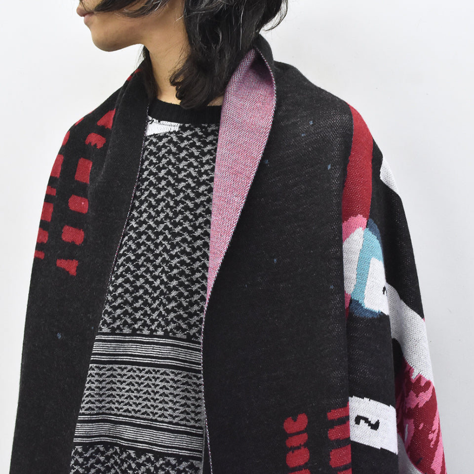 STOF / Double Exposure Knit Stole - SPACE