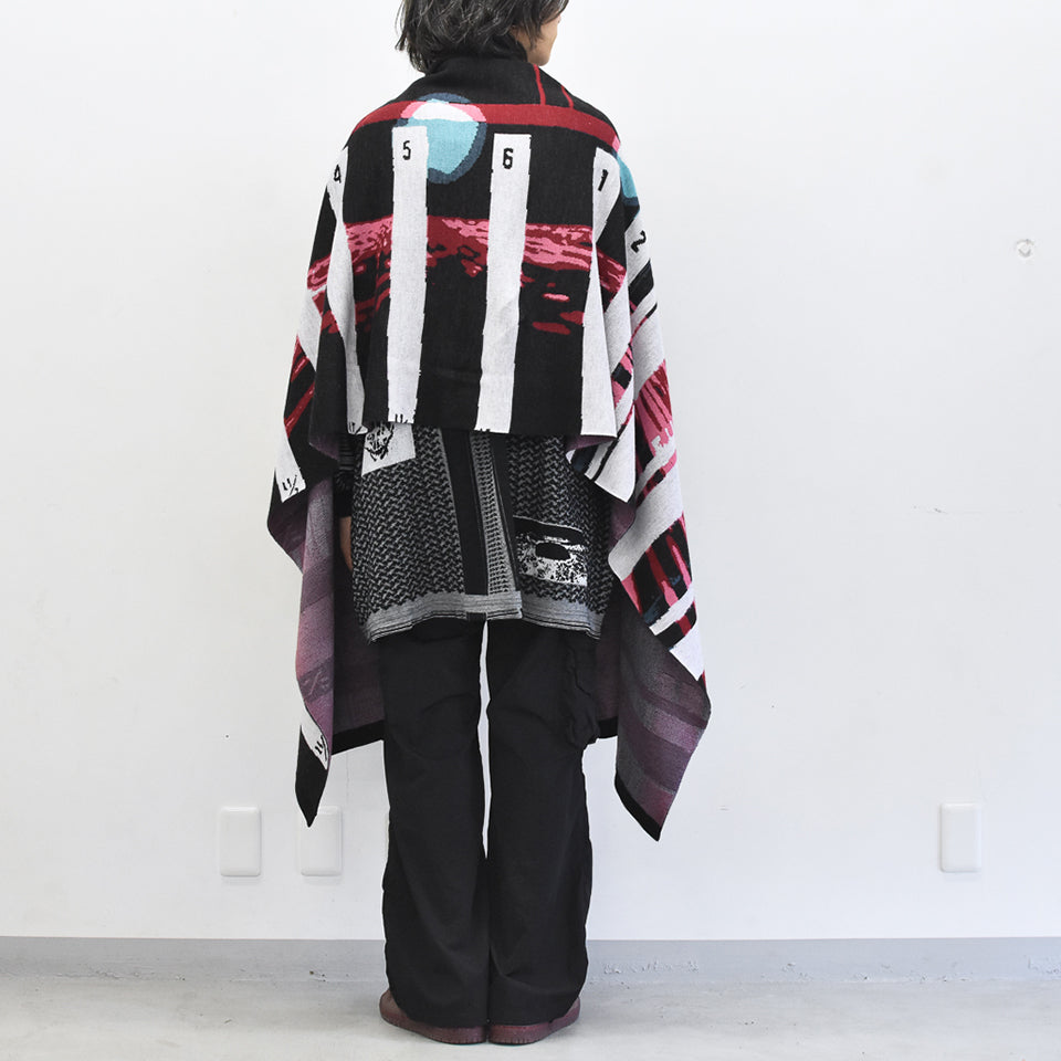 STOF / Double Exposure Knit Stole - SPACE