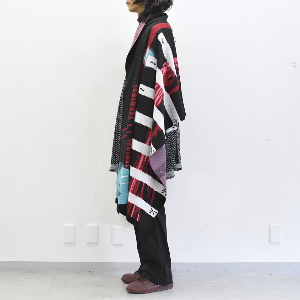 STOF / Double Exposure Knit Stole - SPACE
