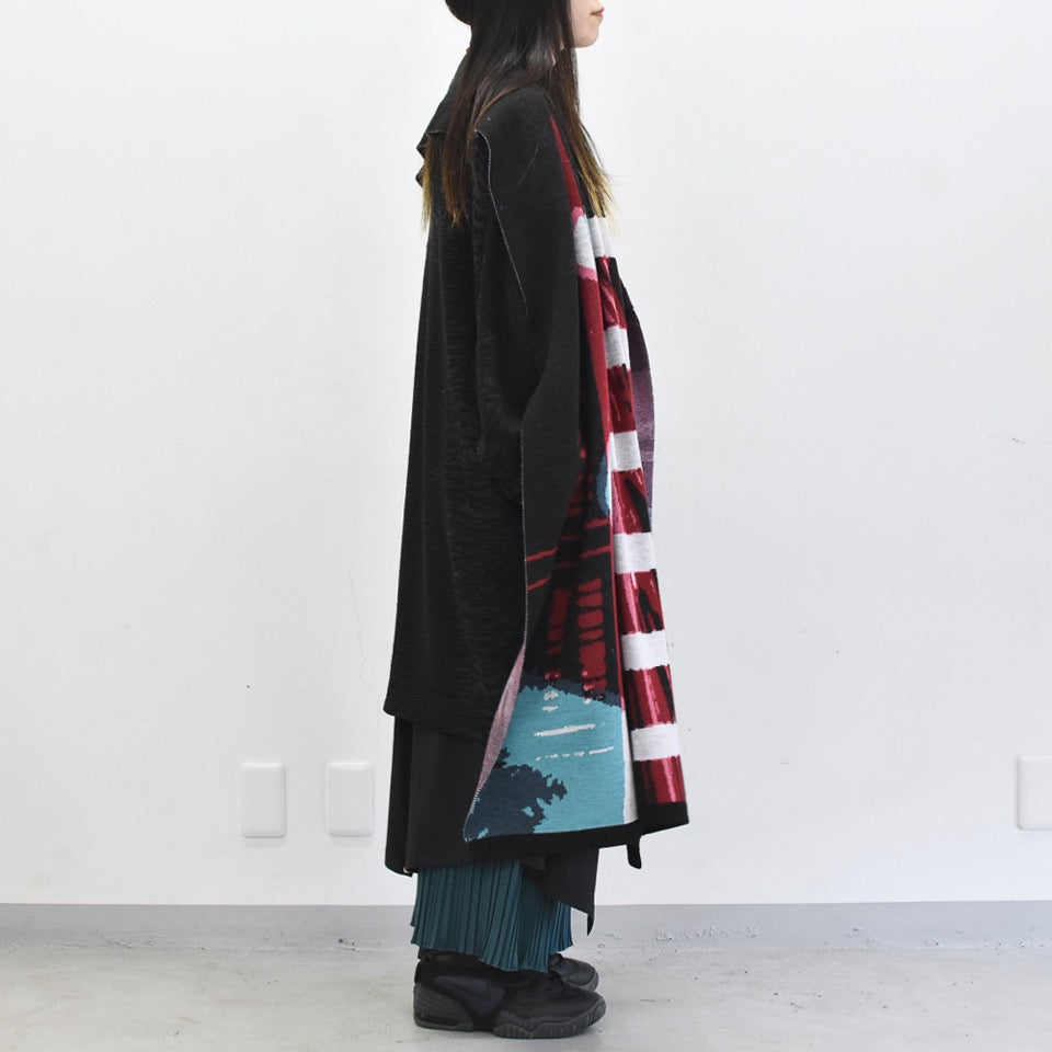 STOF / Double Exposure Knit Stole - SPACE