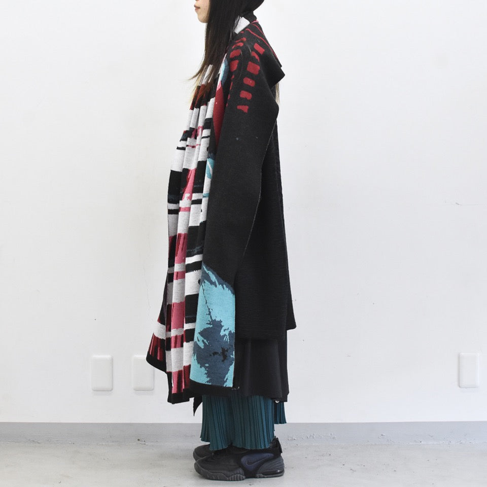 STOF / Double Exposure Knit Stole - SPACE