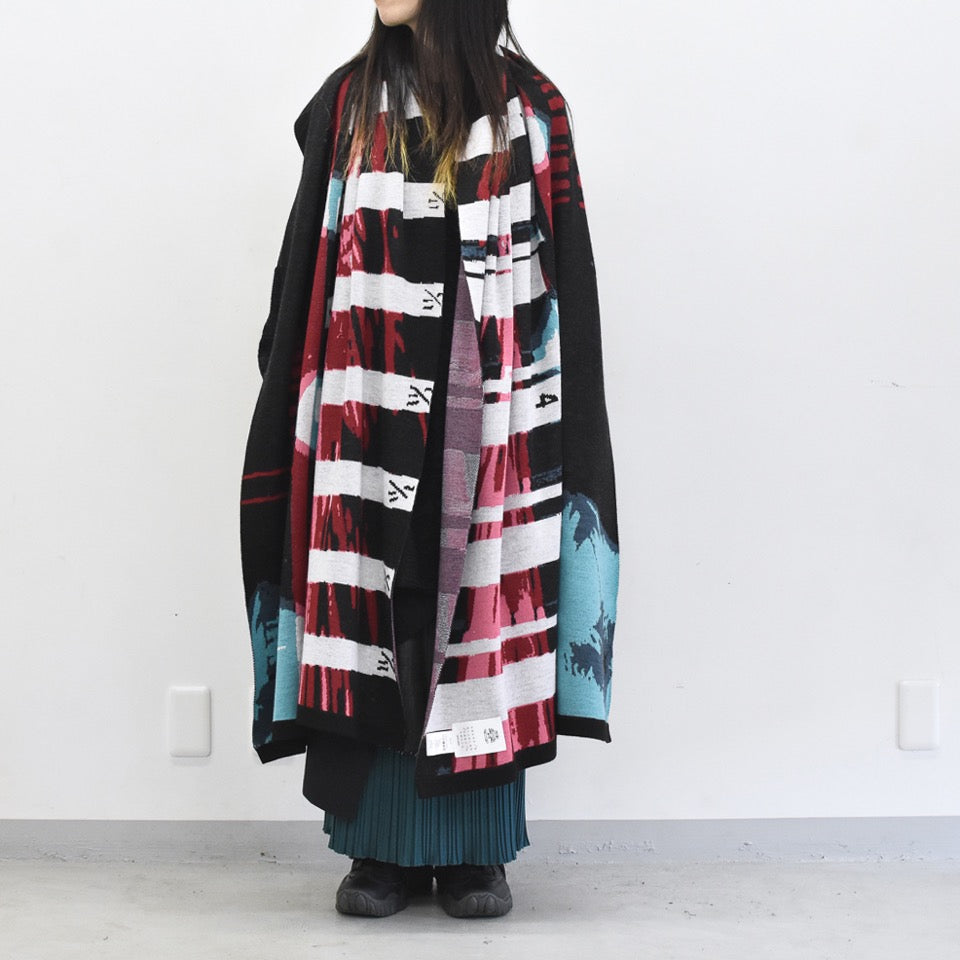 STOF / Double Exposure Knit Stole - SPACE