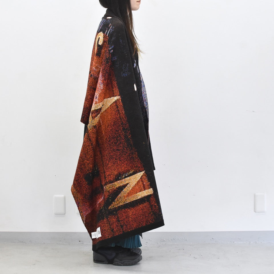 STOF / Double Exposure Knit Stole - VOLCAN