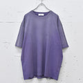 THE JEAN PIERRE / Pigmentdye Grunge Destroy SS TEE - PURPLE