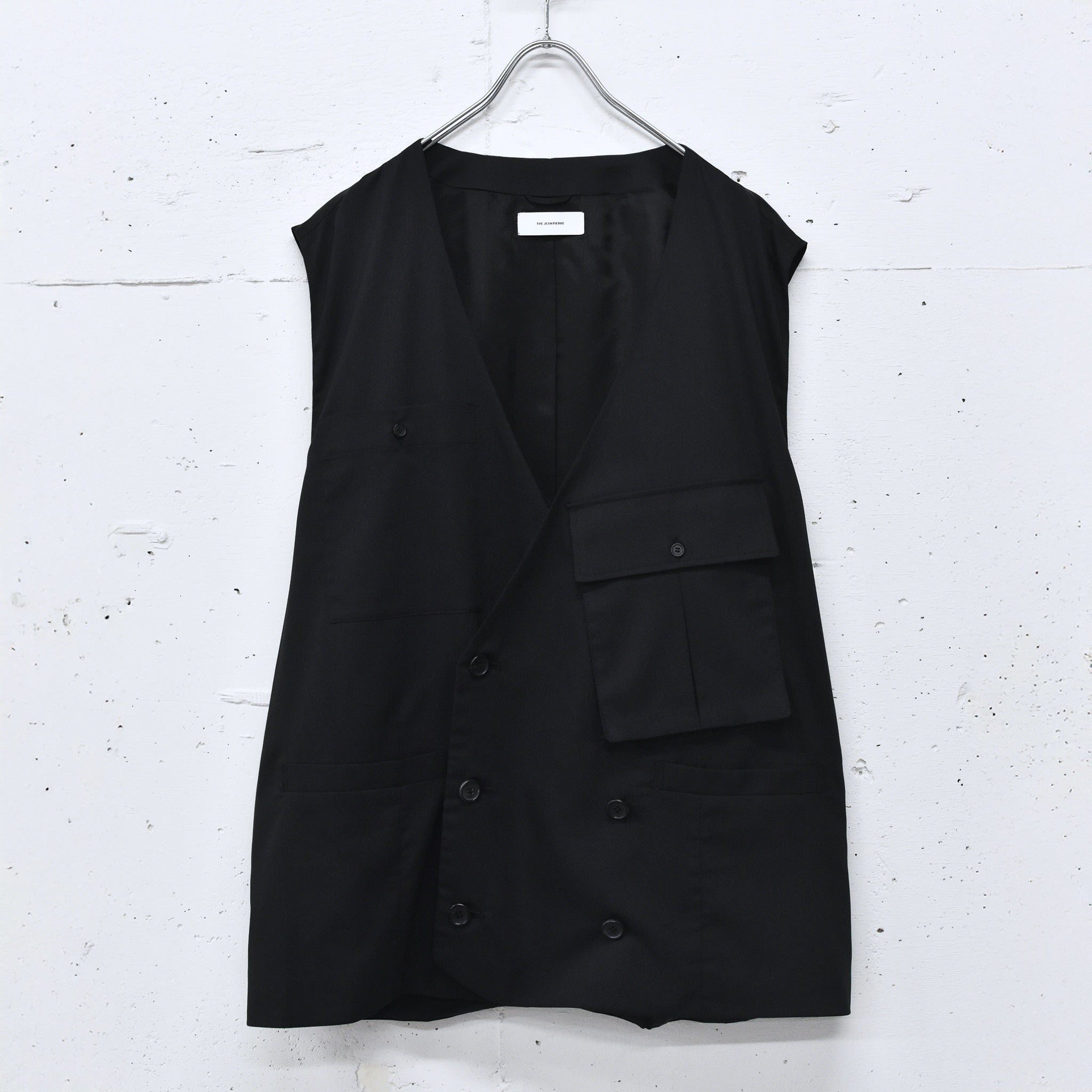 THE JEAN PIERRE / French Army Cargo Jilet - BLACK