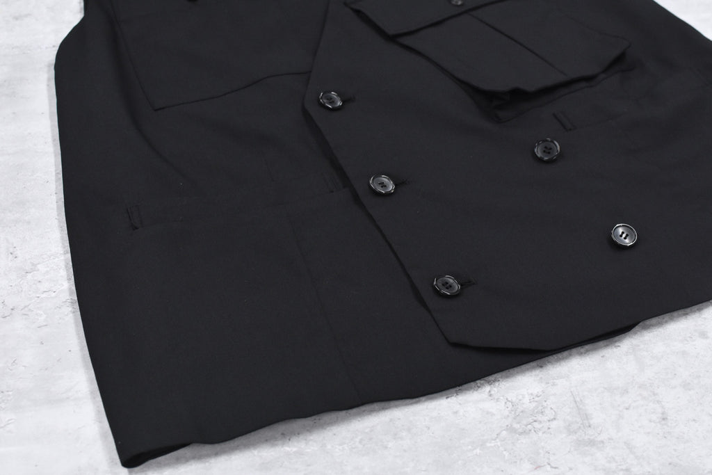 THE JEAN PIERRE / French Army Cargo Jilet - BLACK