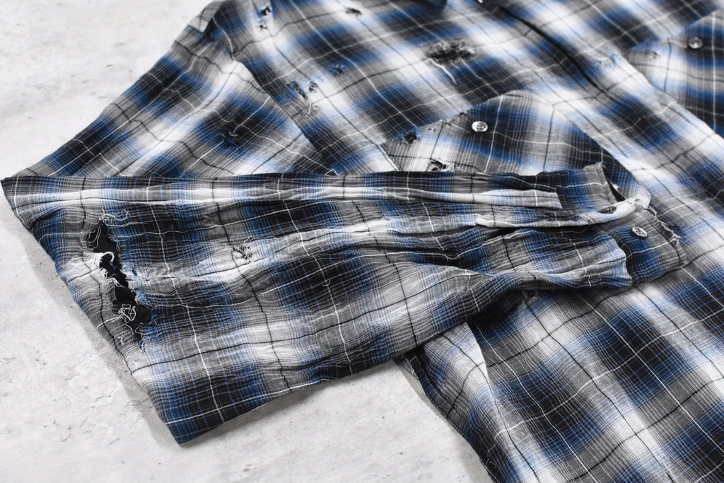 THE JEAN PIERRE / Grunge Destroy Kurt Shirt - BLUE