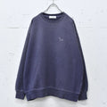 THE JEAN PIERRE / Pigment Grunge Destroy Sweat Shirt - FADE NAVY