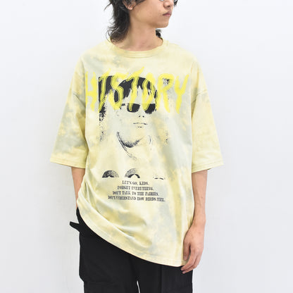 FUMEI / EVIL CAR S/S T-SHIRT - YELLOW