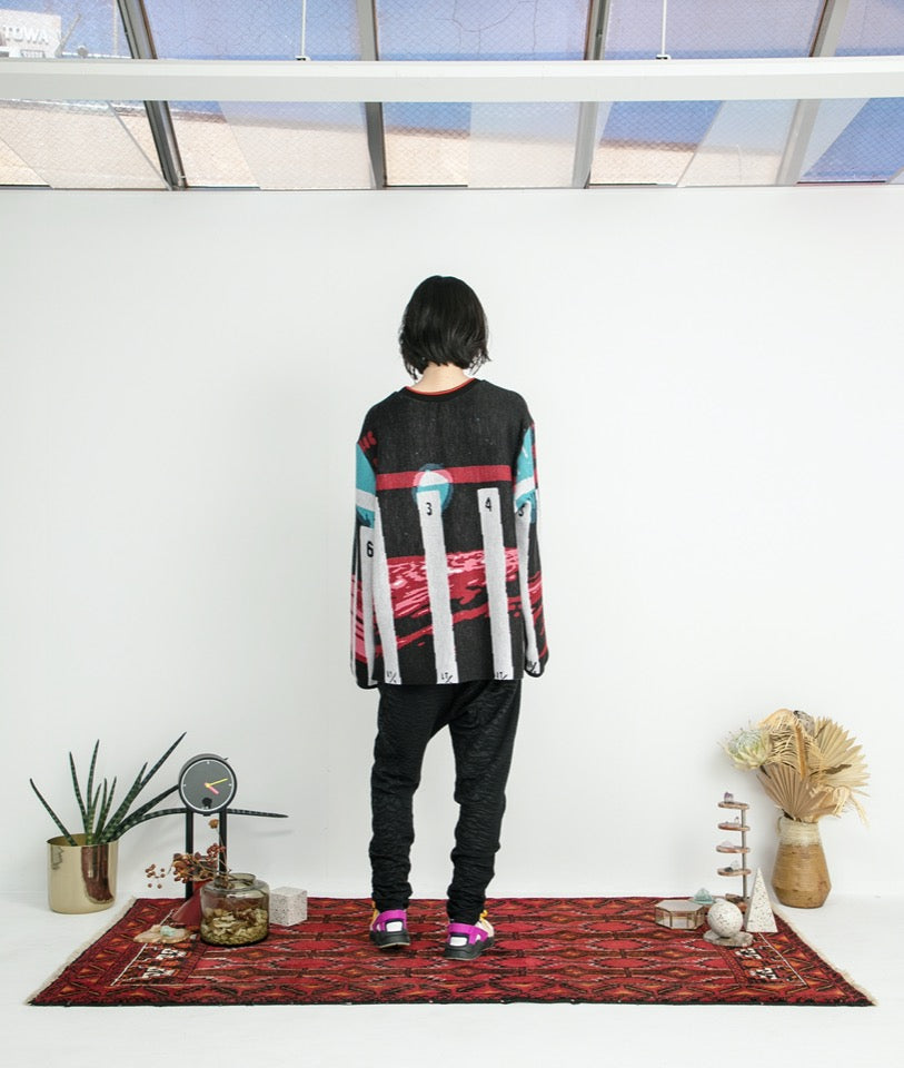 STOF / Double Exposure Knit Sweater - SPACE