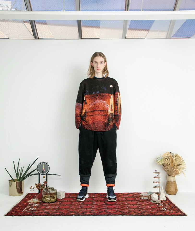 STOF / Double Exposure Knit Sweater - VOLCAN