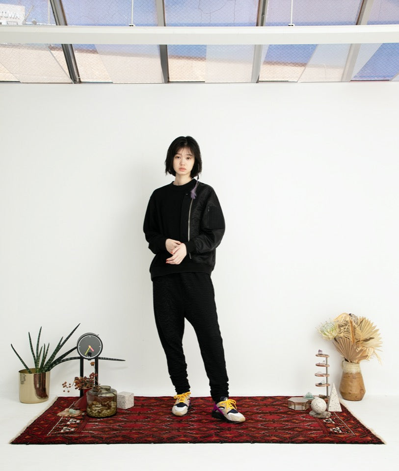 STOF / Trompe l’oeil Pulover - BLACK
