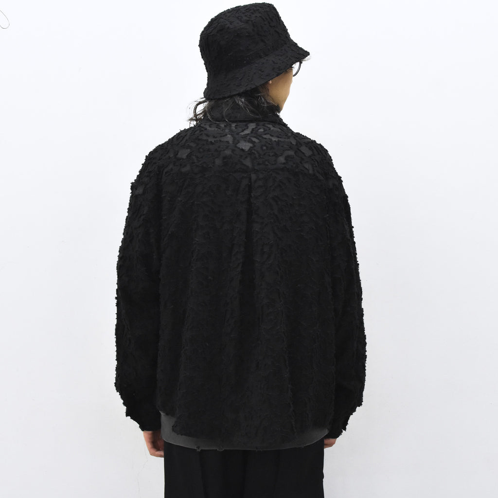 THE JEAN PIERRE / Grunge Jacquard Bucket Hat - BLACK