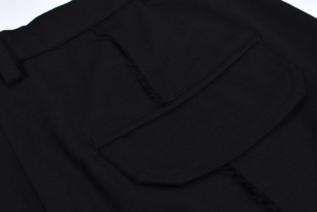 THE JEAN PIERRE / Reconstruction Silver Cargo Trouser - BLACK