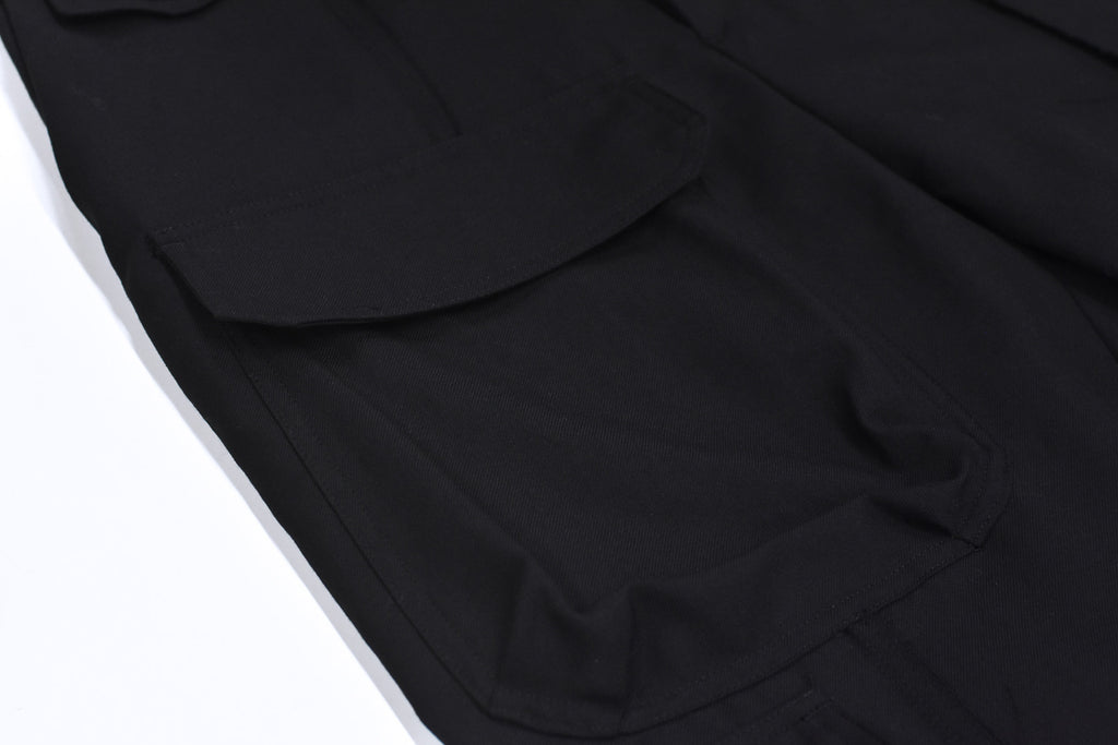 THE JEAN PIERRE / Reconstruction Silver Cargo Trouser - BLACK