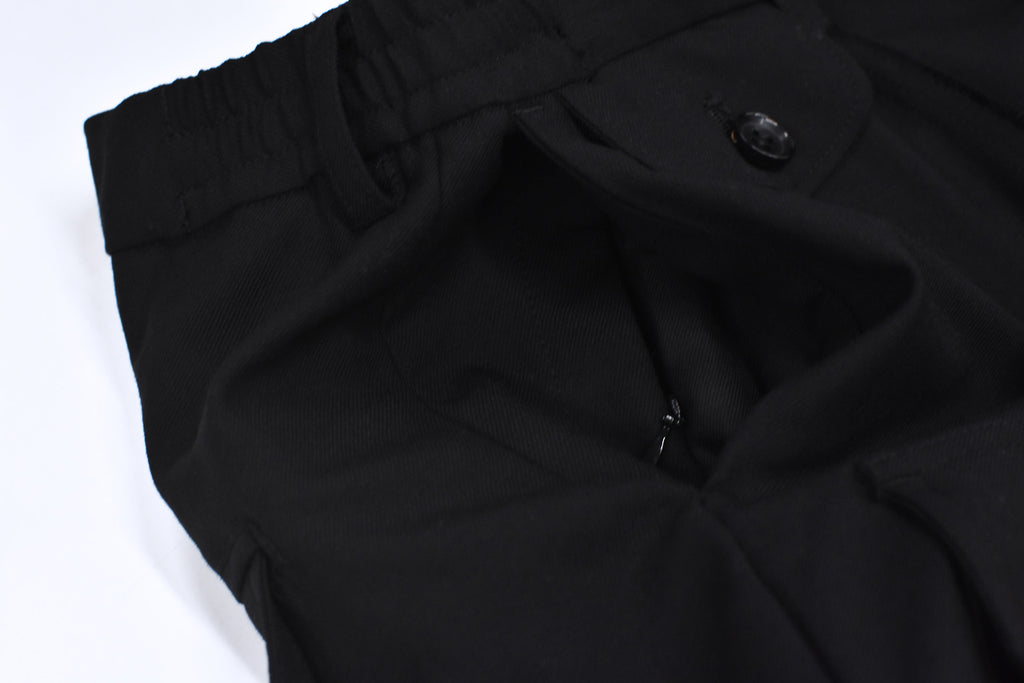 THE JEAN PIERRE / Reconstruction Silver Cargo Trouser - BLACK