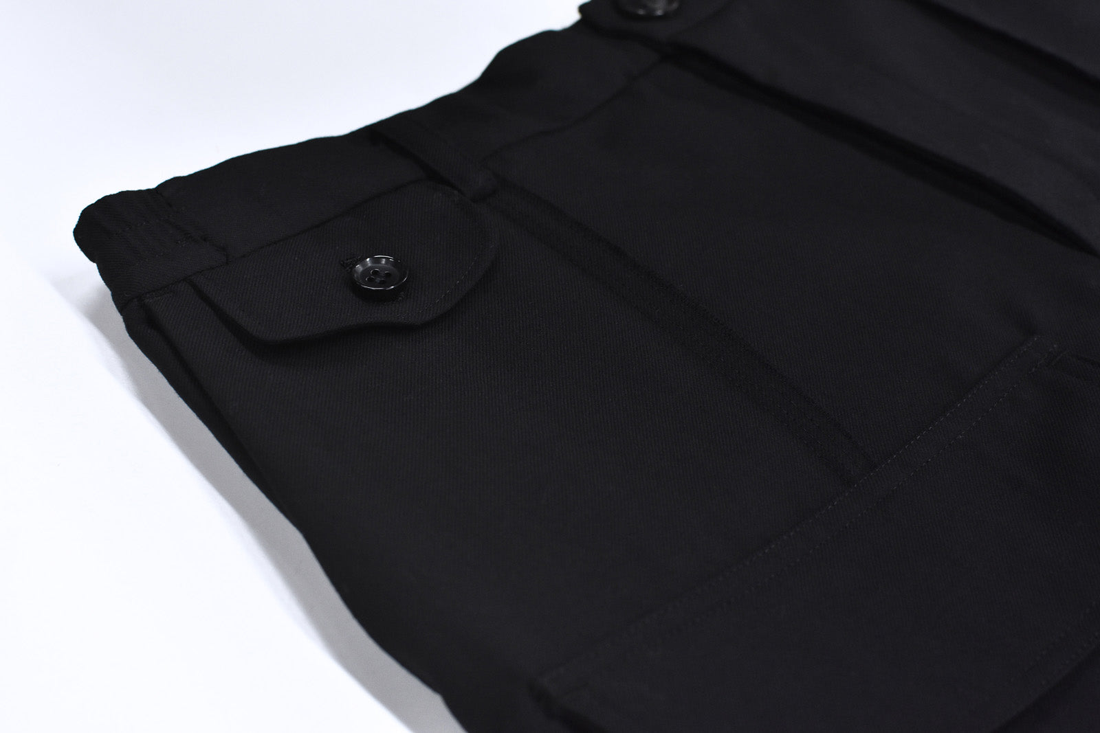 THE JEAN PIERRE / Reconstruction Silver Cargo Trouser - BLACK