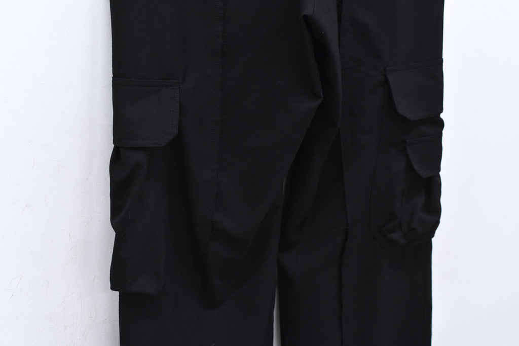 THE JEAN PIERRE / Reconstruction Silver Cargo Trouser - BLACK