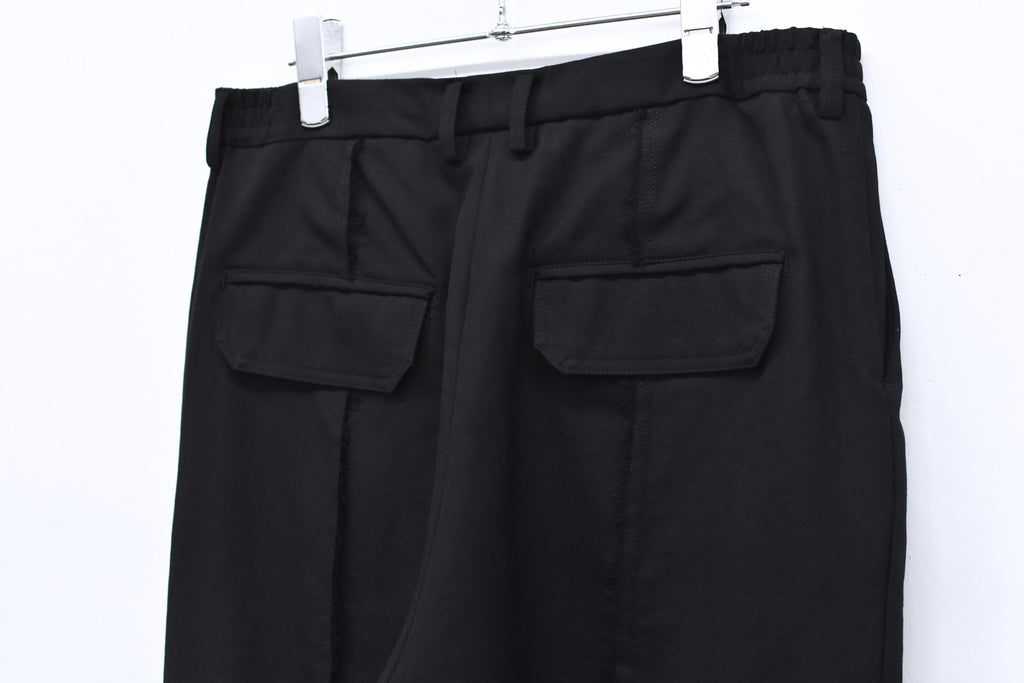 THE JEAN PIERRE / Reconstruction Silver Cargo Trouser - BLACK