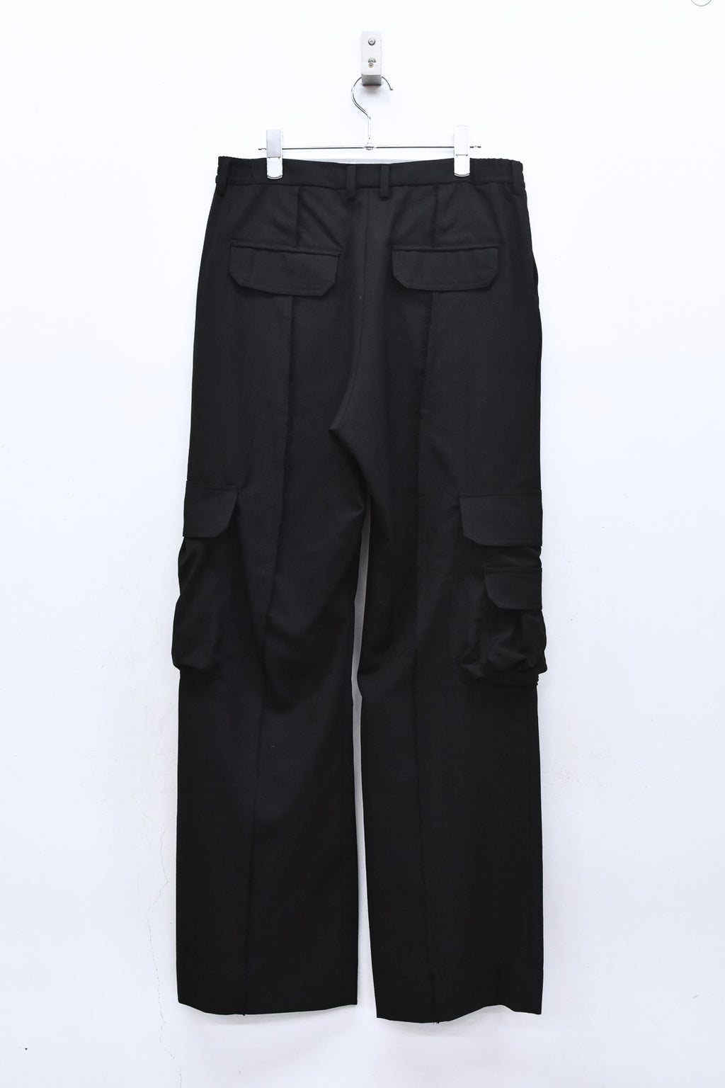 THE JEAN PIERRE / Reconstruction Silver Cargo Trouser - BLACK