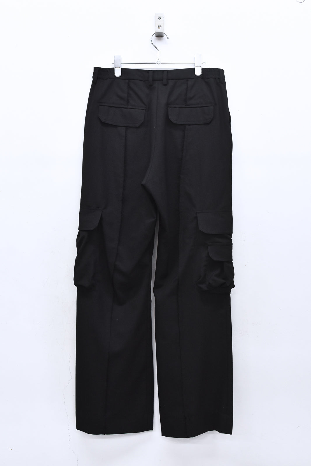 THE JEAN PIERRE / Reconstruction Silver Cargo Trouser - BLACK