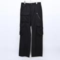 THE JEAN PIERRE / Reconstruction Silver Cargo Trouser - BLACK