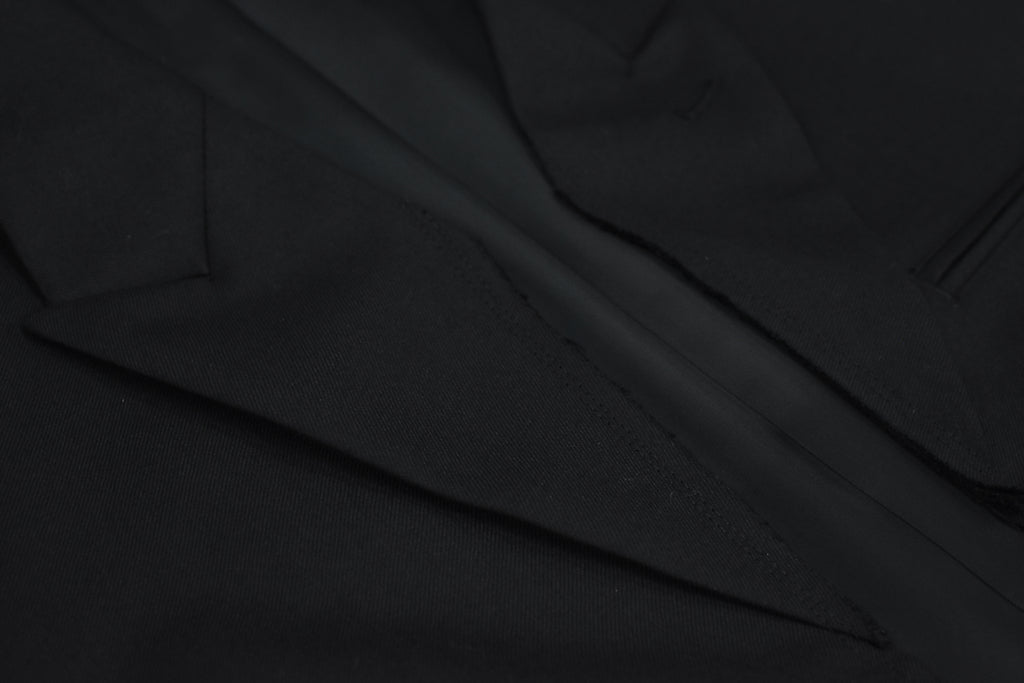 THE JEAN PIERRE / Tear Off Double Jacket - BLACK