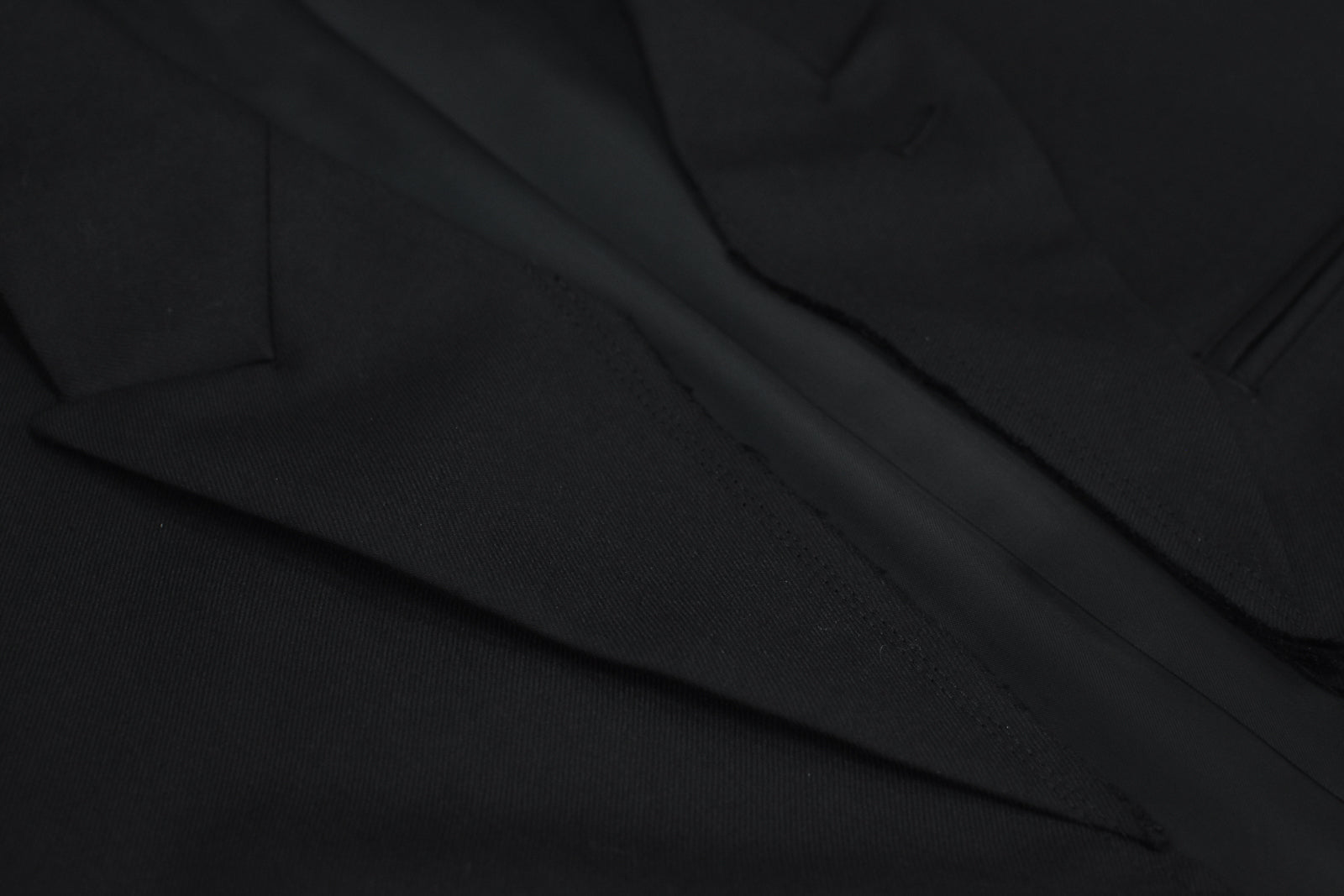 THE JEAN PIERRE / Tear Off Double Jacket - BLACK