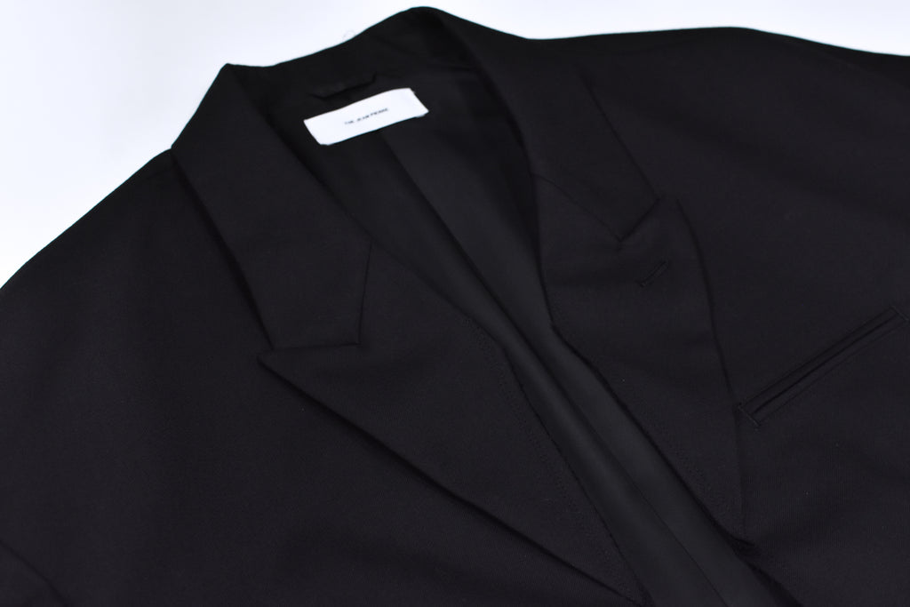 THE JEAN PIERRE / Tear Off Double Jacket - BLACK