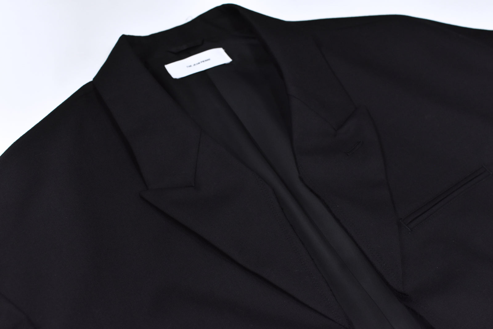 THE JEAN PIERRE / Tear Off Double Jacket - BLACK