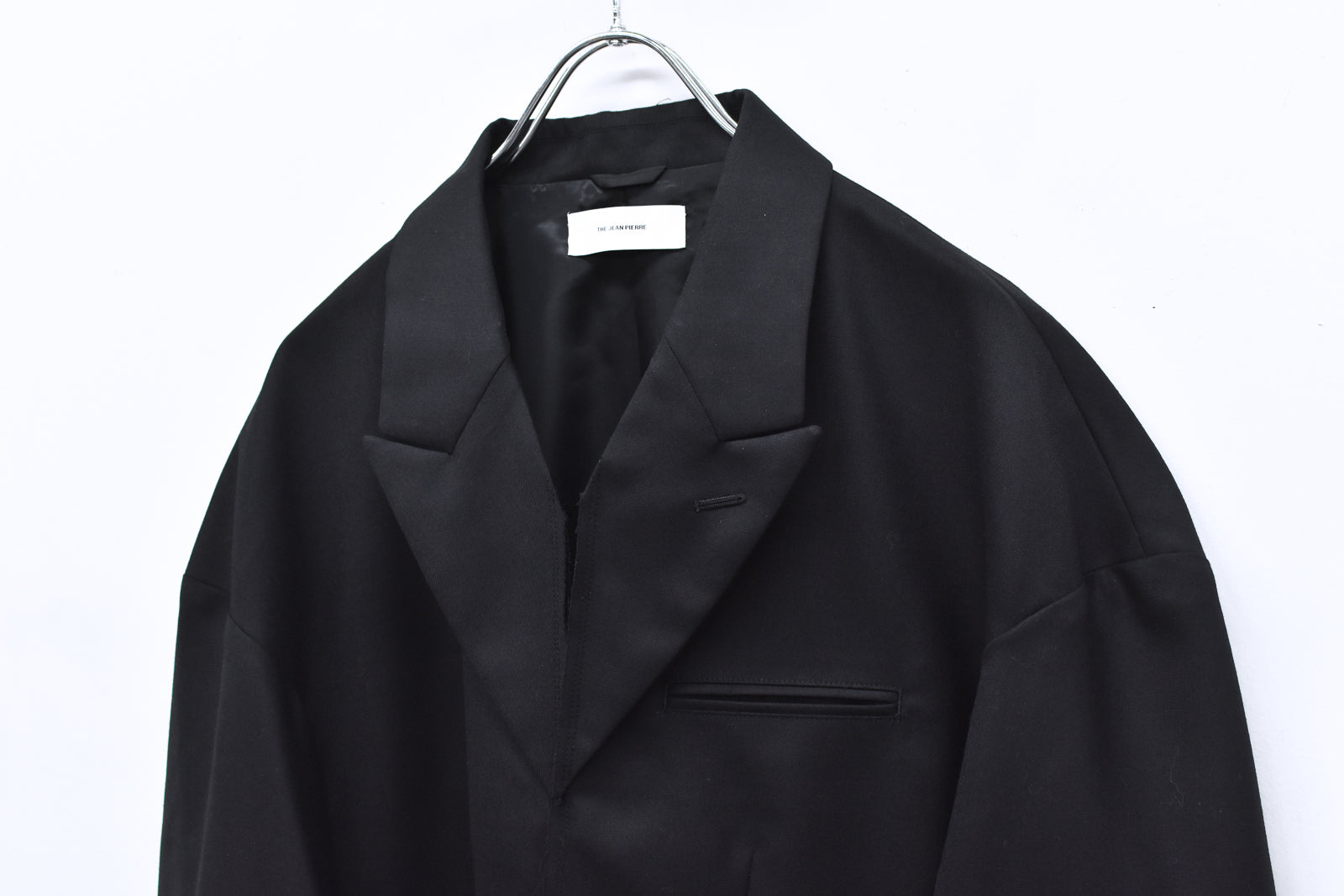 THE JEAN PIERRE / Tear Off Double Jacket - BLACK
