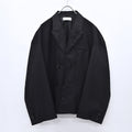 THE JEAN PIERRE / Tear Off Double Jacket - BLACK