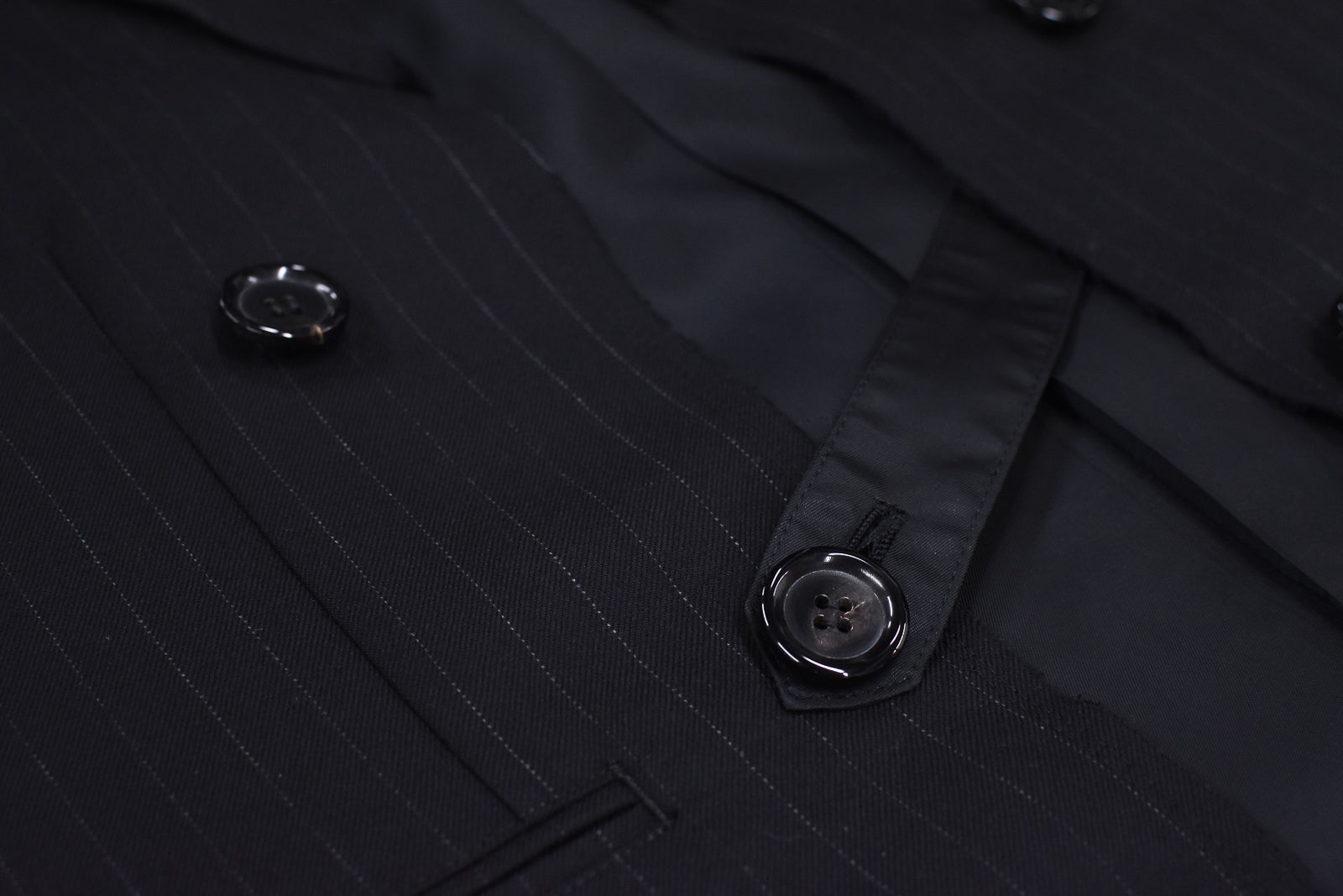 THE JEAN PIERRE / Tear Off Double Jacket - STRIPE