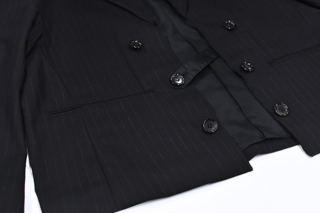 THE JEAN PIERRE / Tear Off Double Jacket - STRIPE