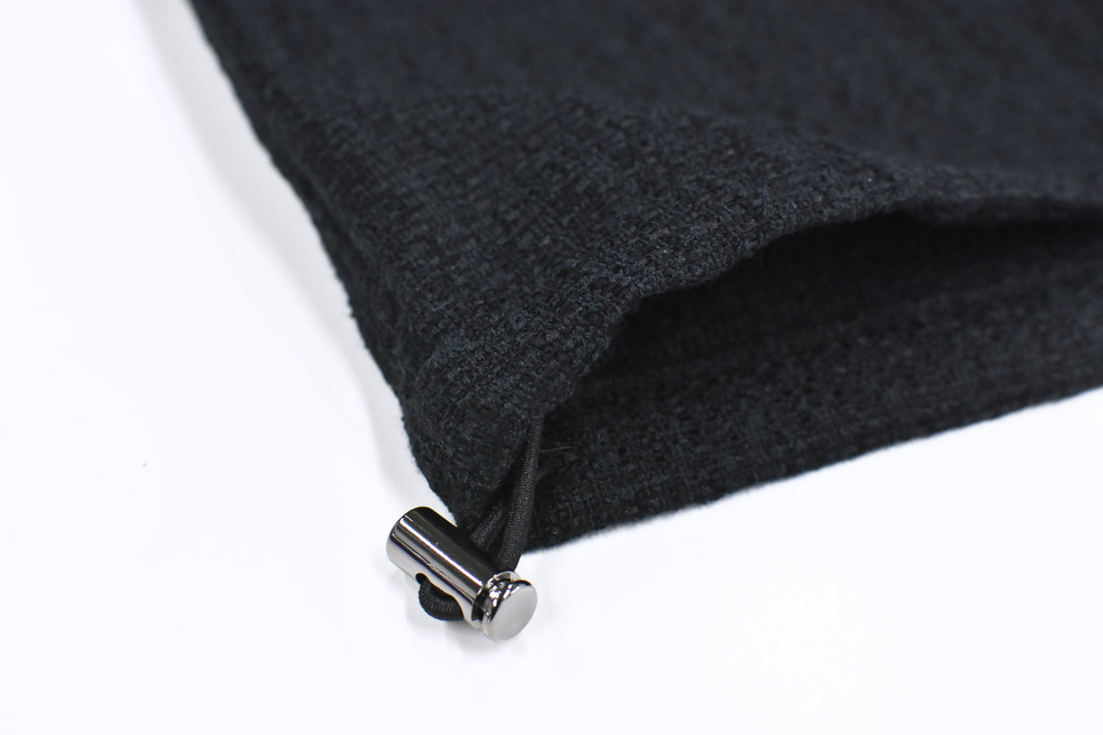 THE JEAN PIERRE / Tweed Hoodie Dove Shirt - BLACK