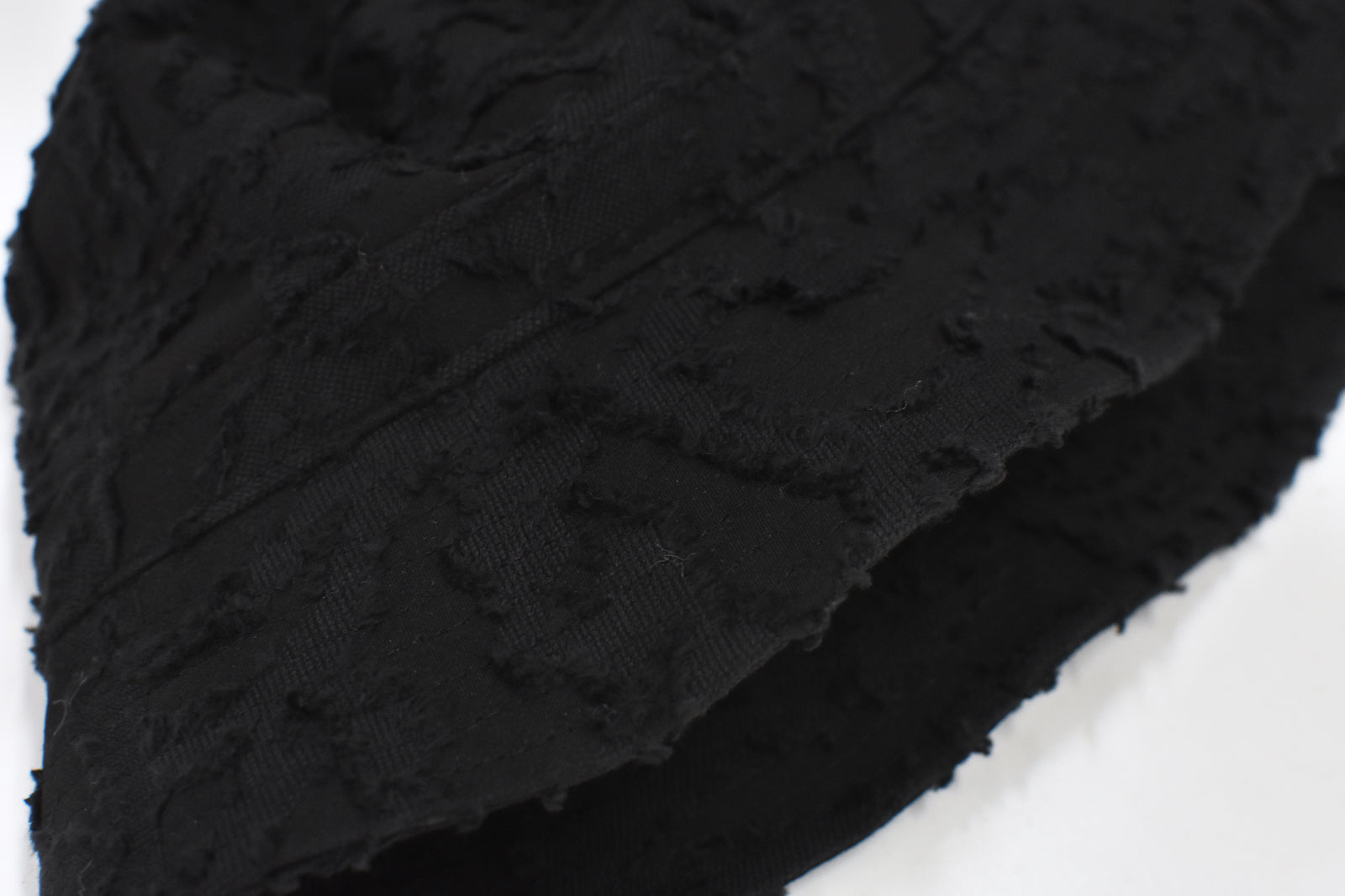 THE JEAN PIERRE / Grunge Jacquard Bucket Hat - BLACK