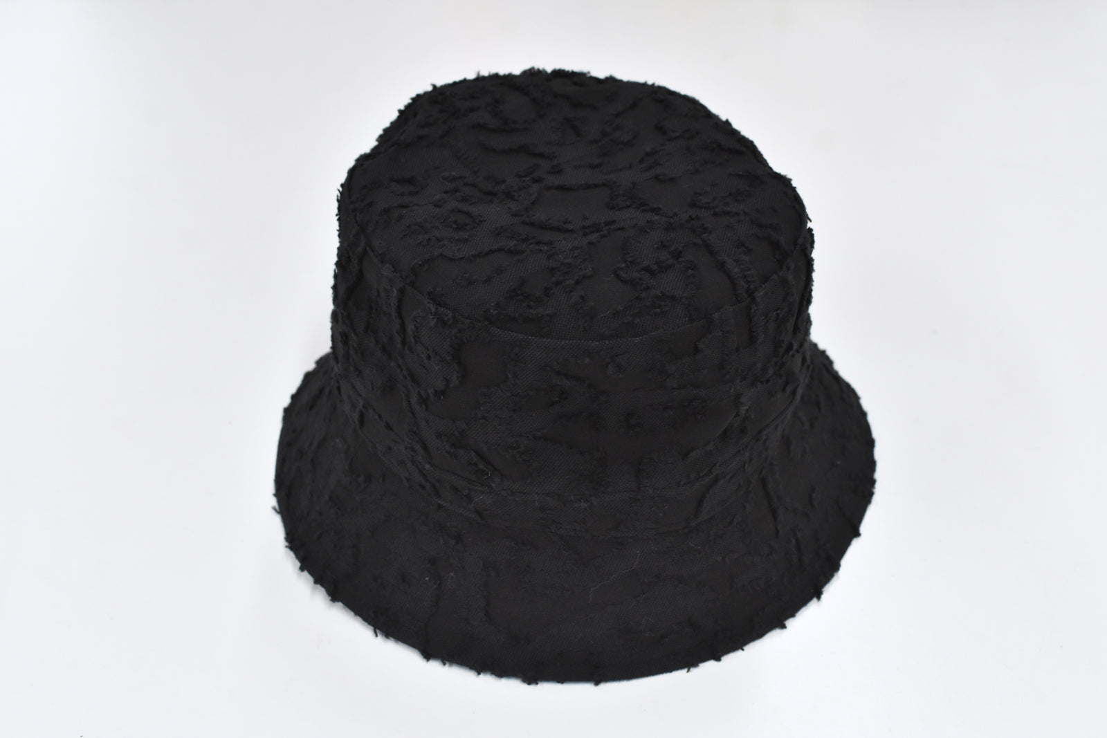 THE JEAN PIERRE / Grunge Jacquard Bucket Hat - BLACK