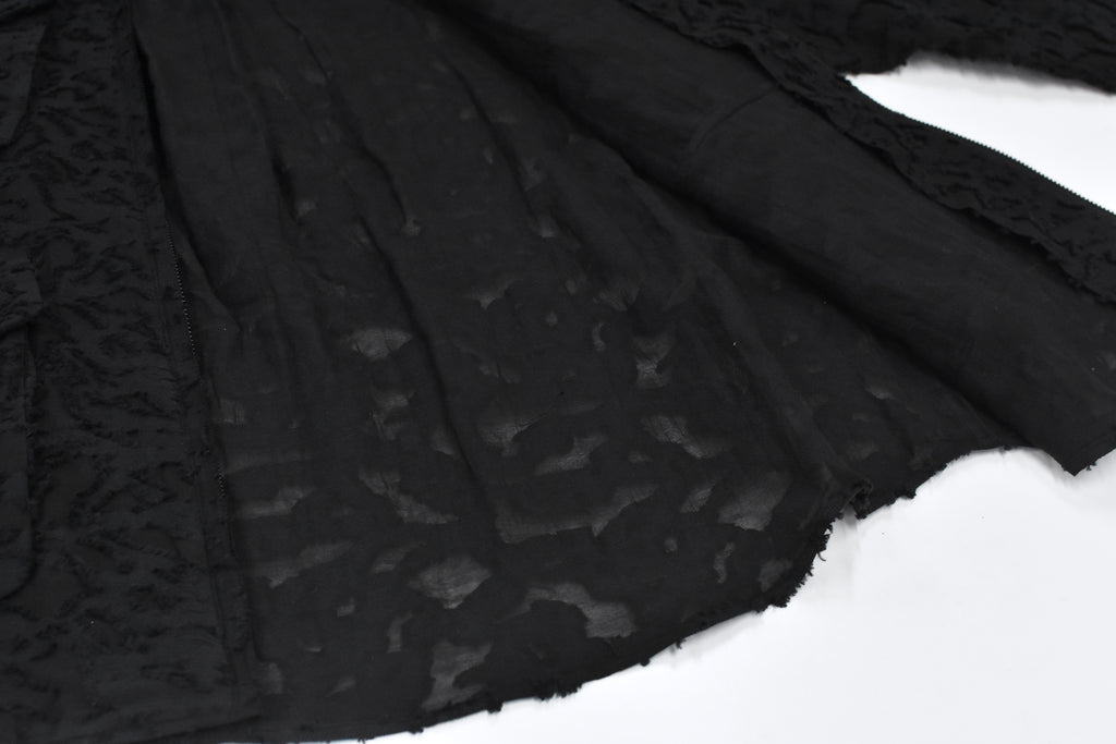 THE JEAN PIERRE / Grunge Jacquard Shirt - BLACK