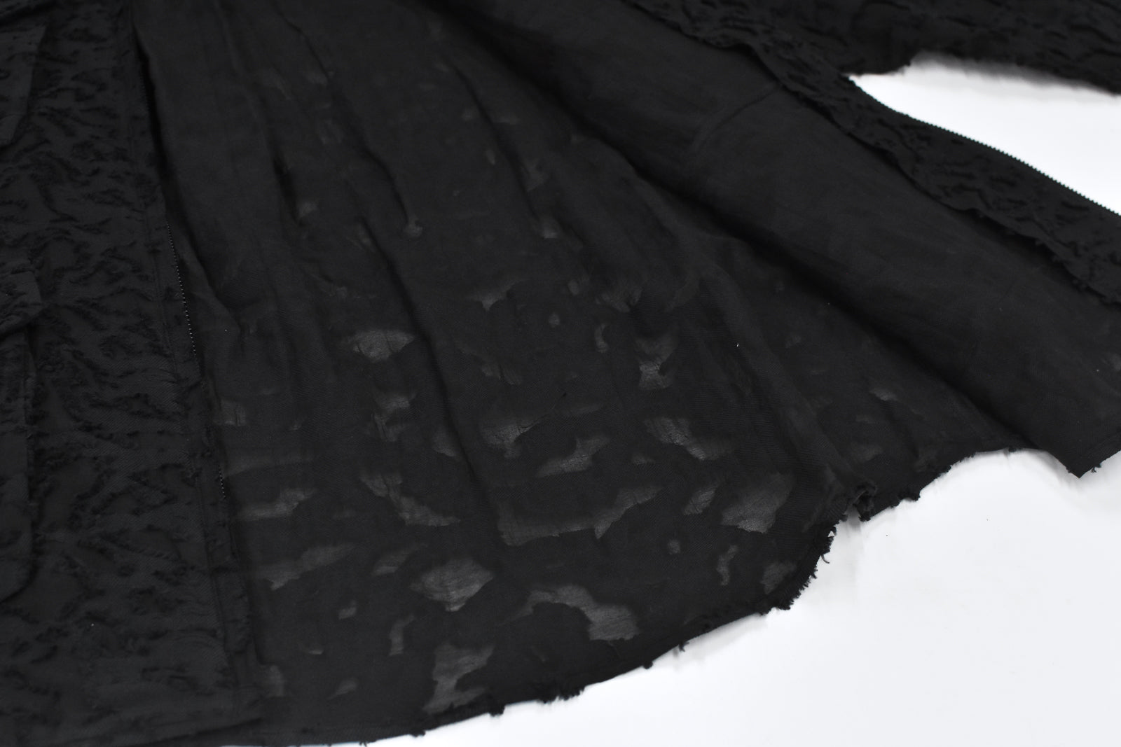 THE JEAN PIERRE / Grunge Jacquard Shirt - BLACK