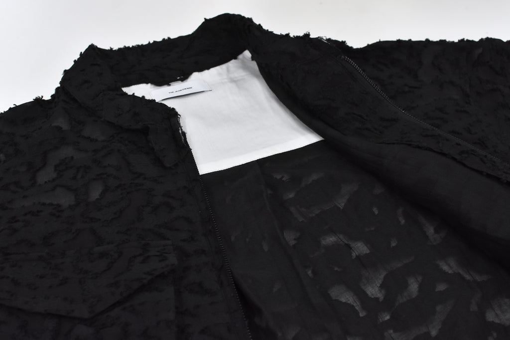 THE JEAN PIERRE / Grunge Jacquard Shirt - BLACK