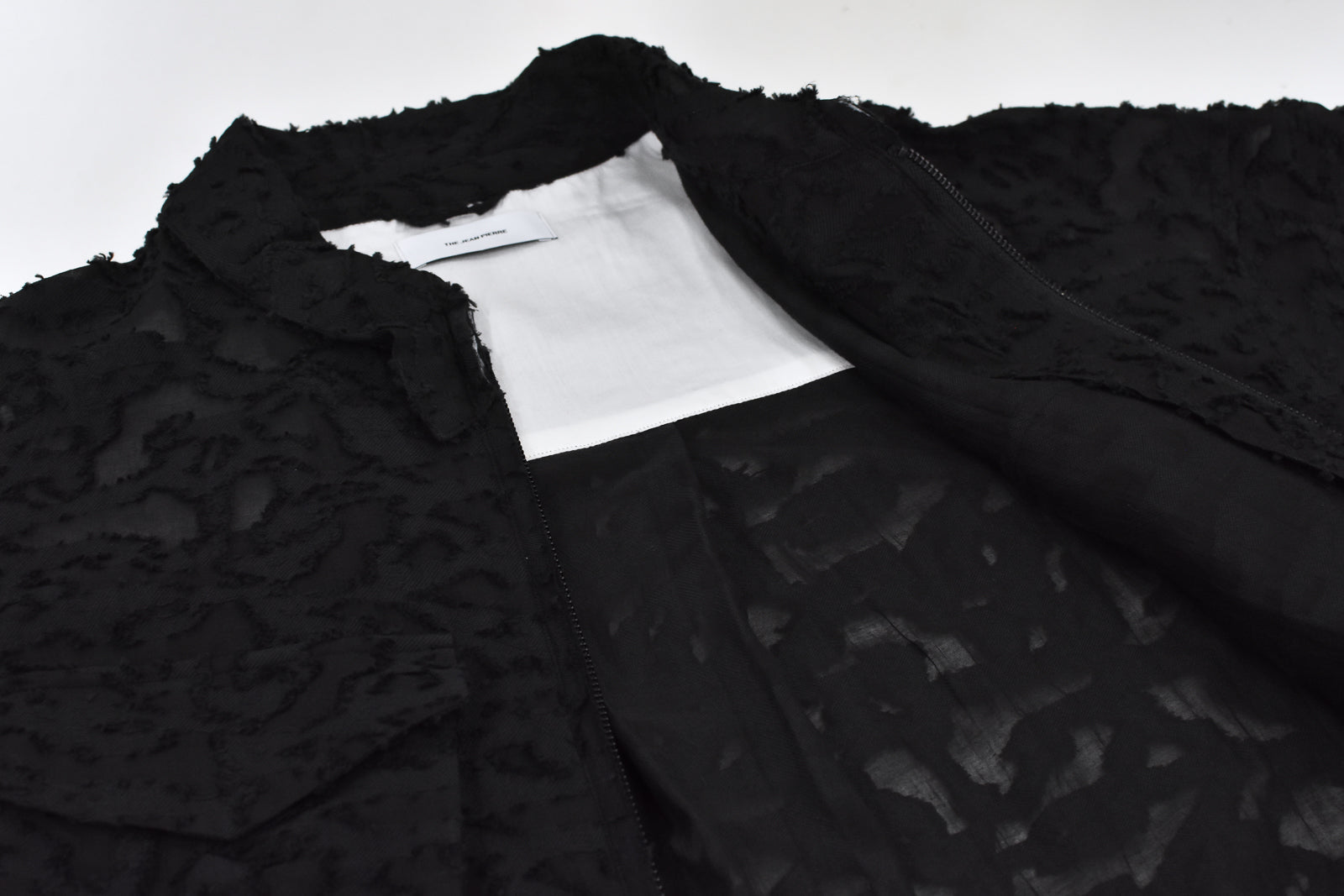 THE JEAN PIERRE / Grunge Jacquard Shirt - BLACK