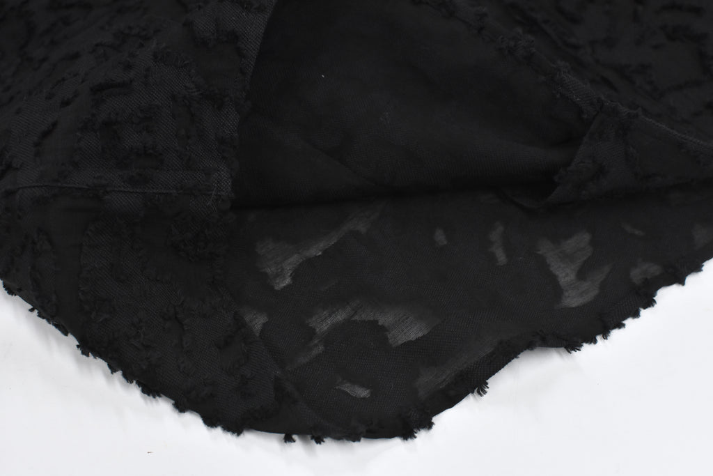 THE JEAN PIERRE / Grunge Jacquard Shirt - BLACK