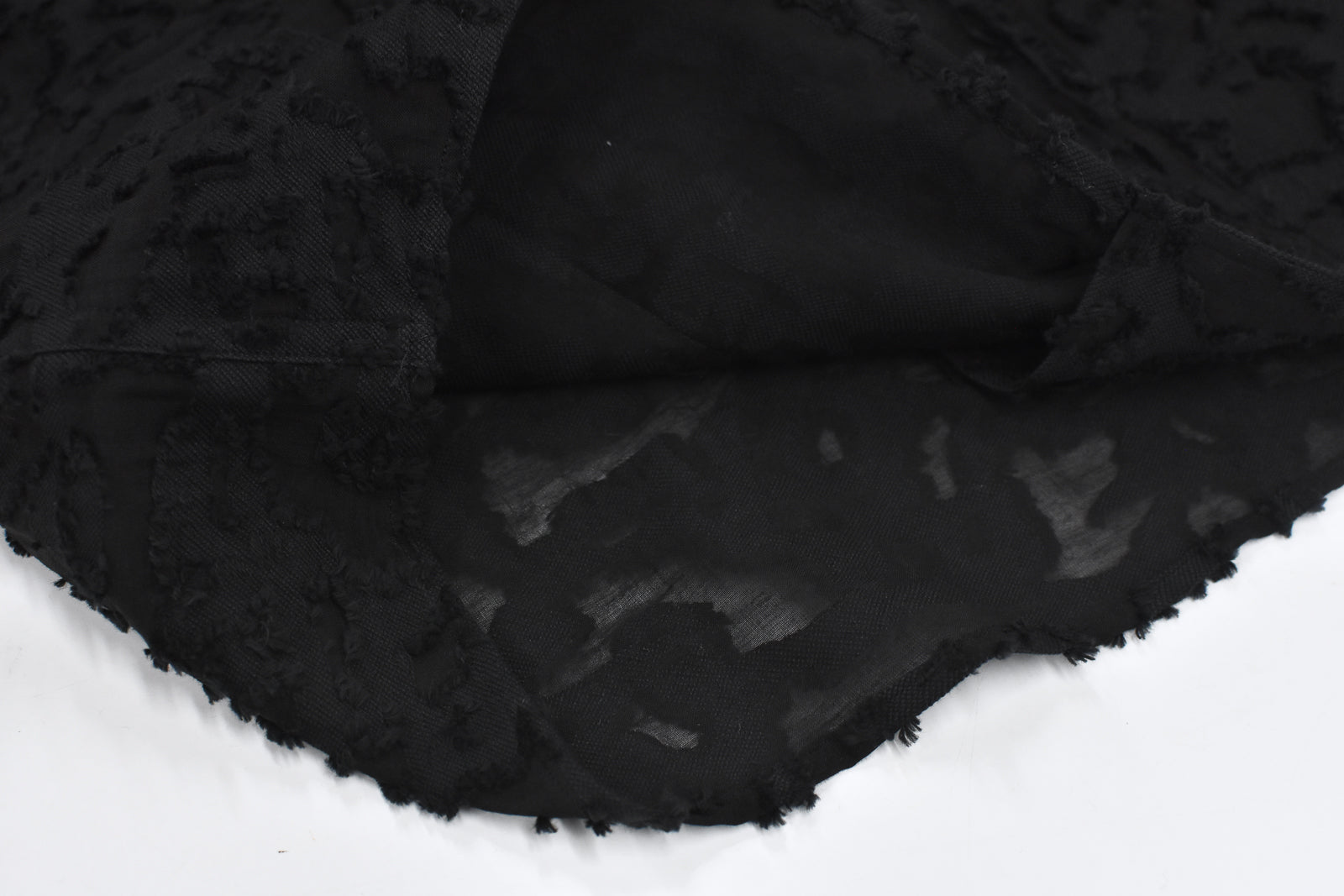 THE JEAN PIERRE / Grunge Jacquard Shirt - BLACK