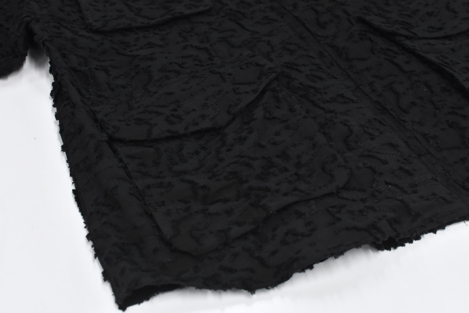 THE JEAN PIERRE / Grunge Jacquard Shirt - BLACK